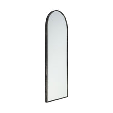 Arch Black Metal Frame Wall Mirror