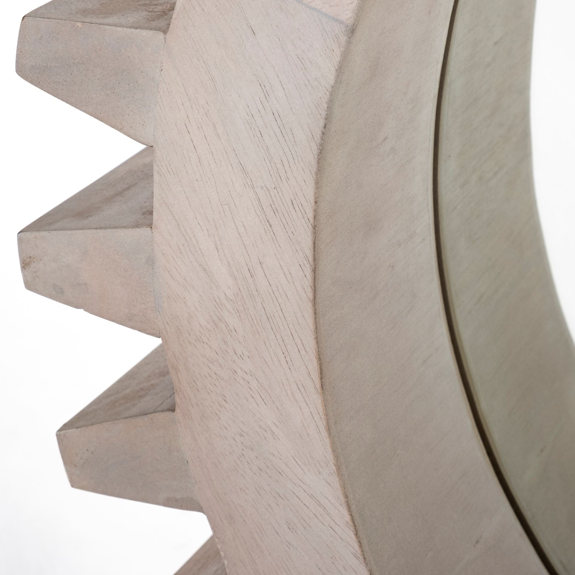 Espejo de pared redondo con marco de madera blanca de 26"