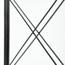 Rectangular Black Metal Frame Wall Mirror