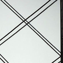 Rectangular Black Metal Frame Wall Mirror
