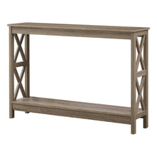 Rectangular Dark Taupe Hall Console Accent Table