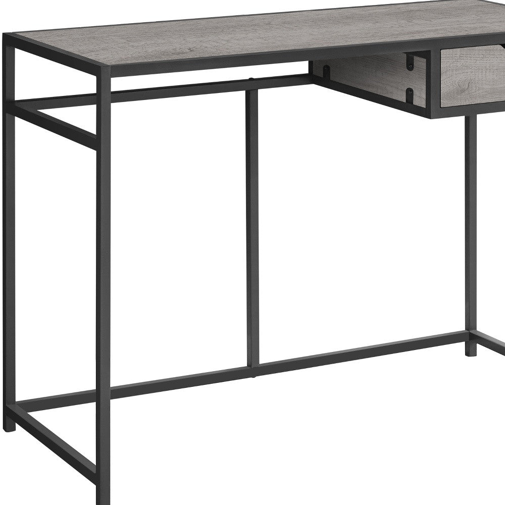 42" Gray Rectangular Computer Desk