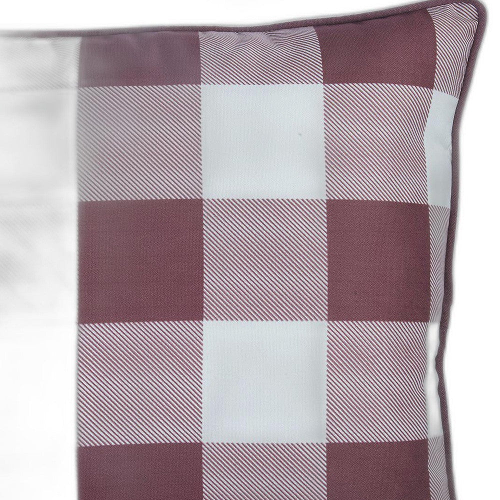 Set Of 4 18" Thanksgiving Gingham Throw Pillow Cover In Multicolor