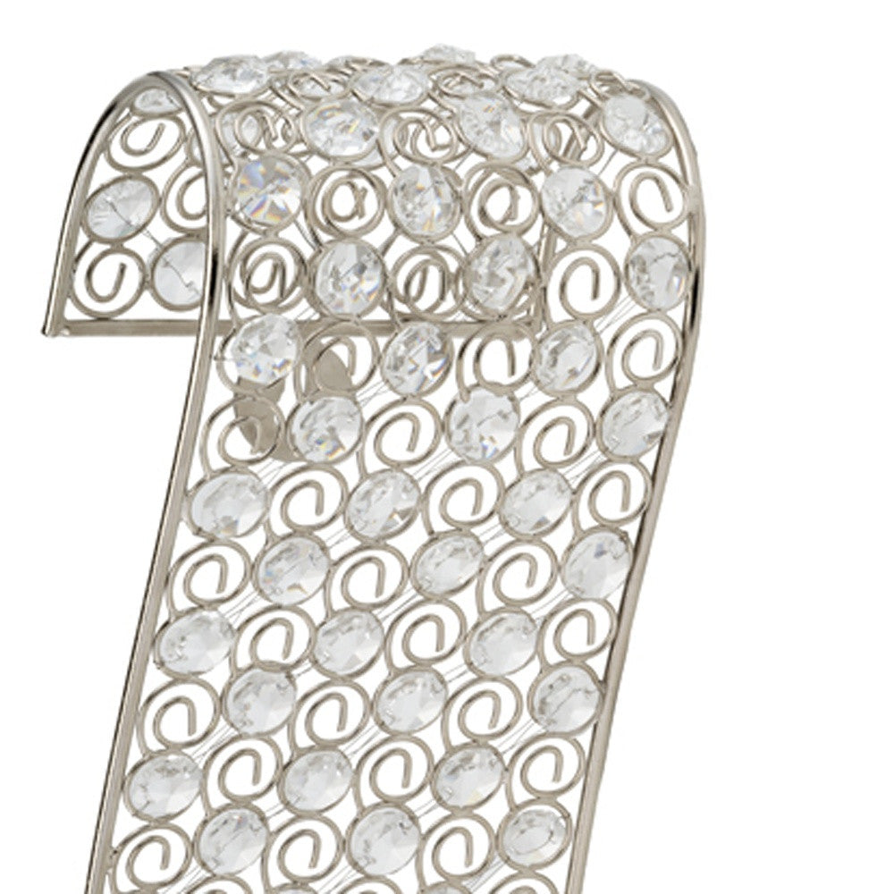 Gold And Faux Crystal  Swirling Wall Sconce