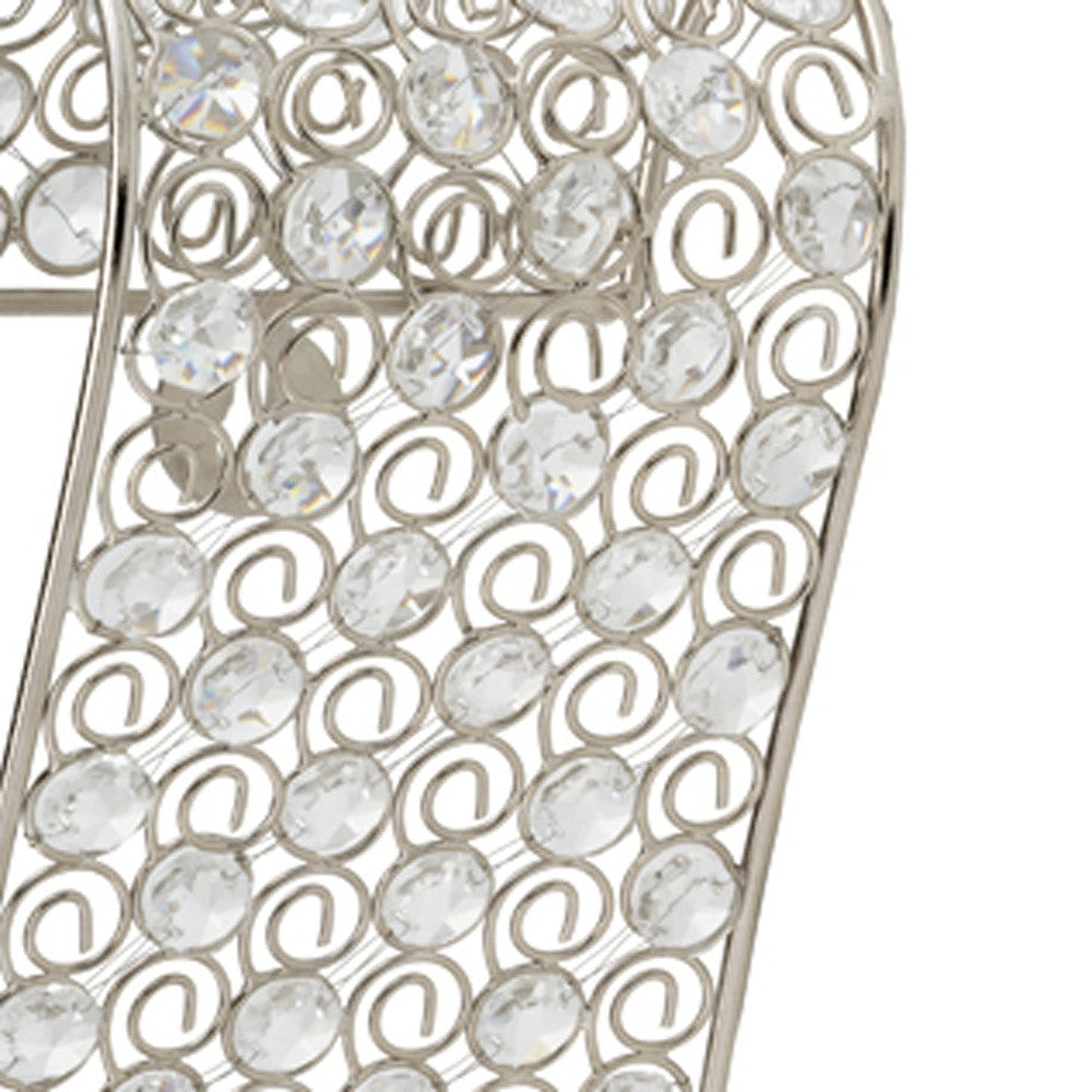 Gold And Faux Crystal  Swirling Wall Sconce