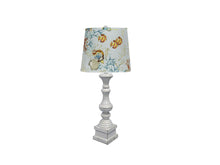 Distressed Whitewash Under The Sea Shade Table Lamp.
