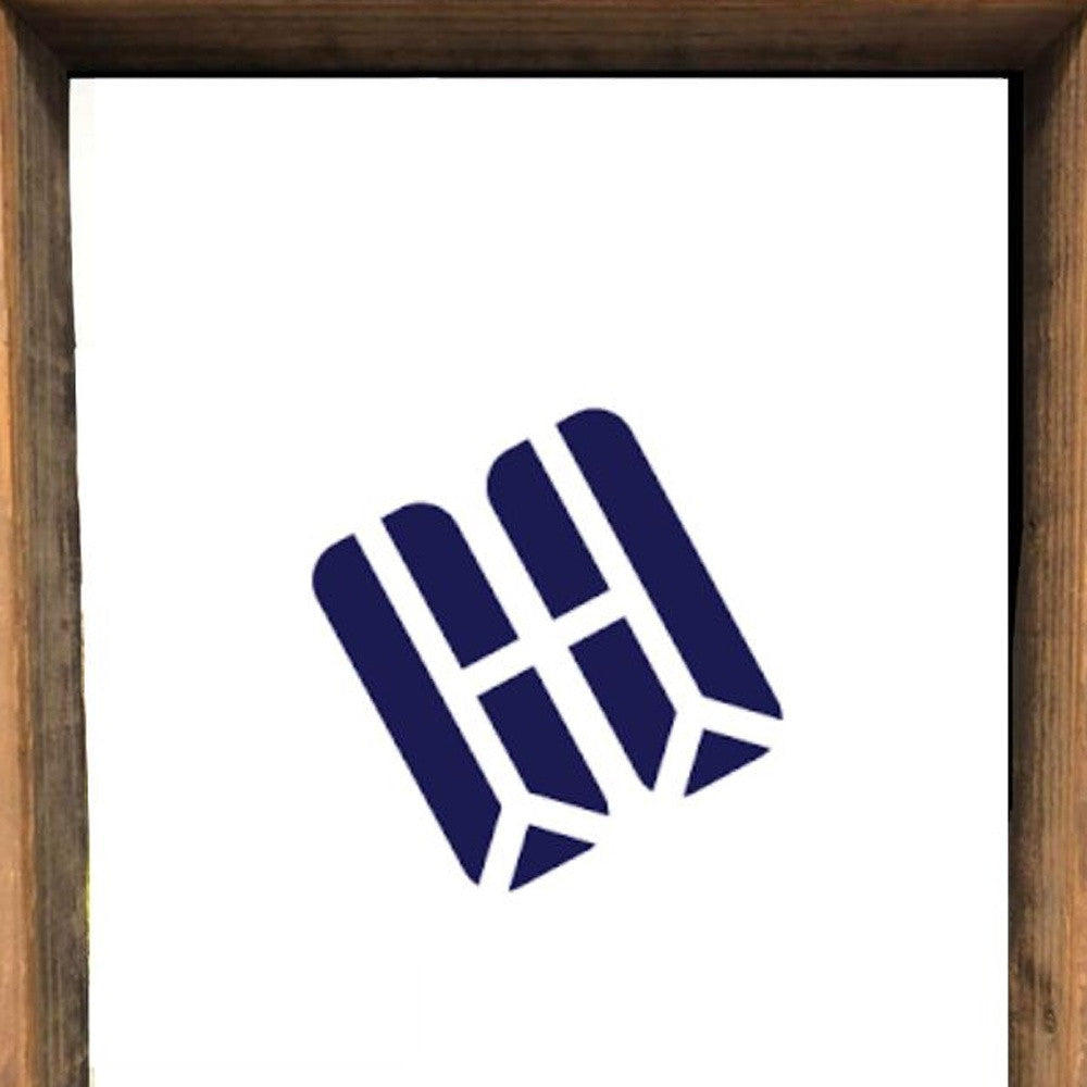 24X36 Rustic Weathered Grey Box Picture Frame With Hanger