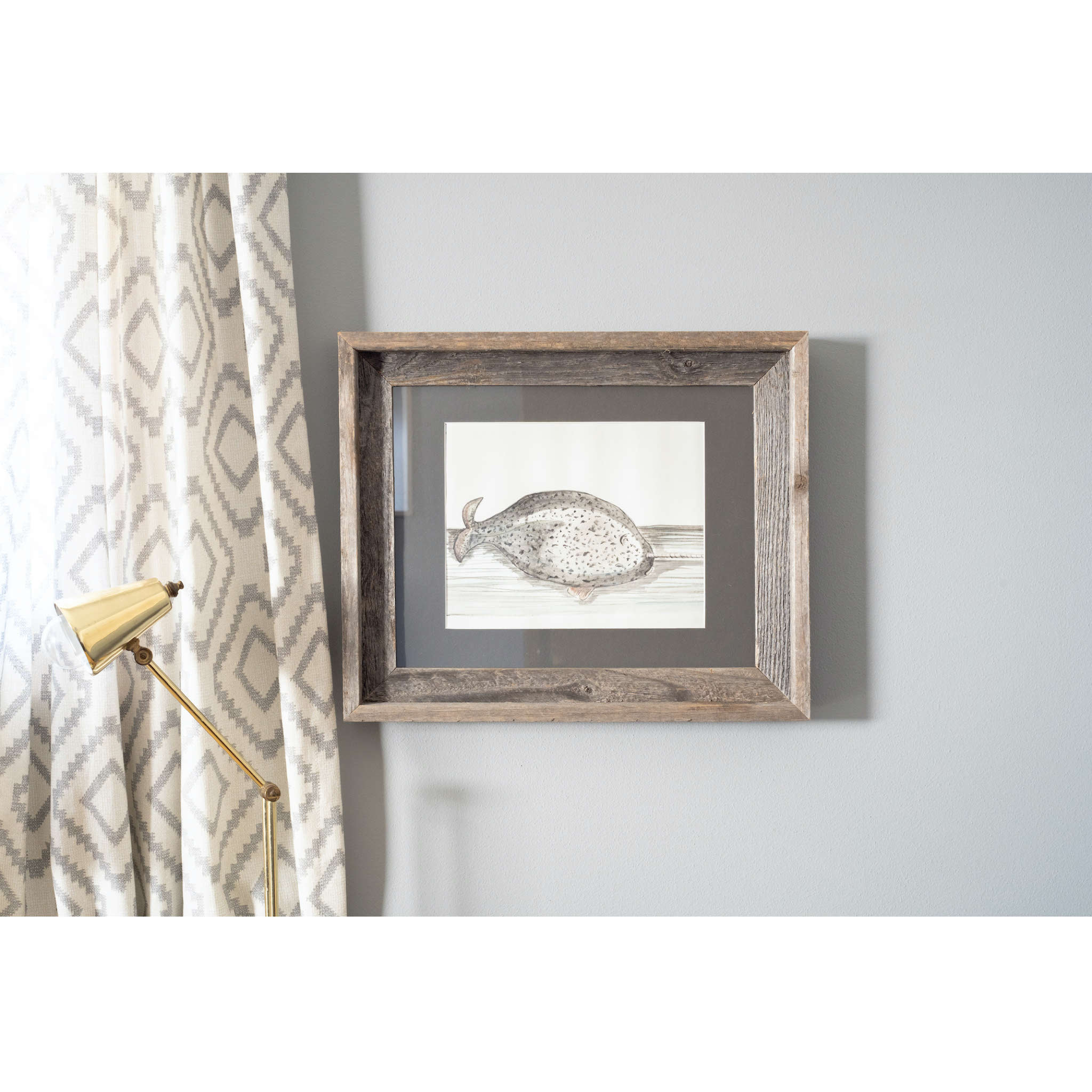 Rustic Cinder Picture Frame With Plexiglass Holder - 16 x 20