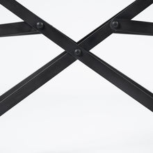 Brown Leather With Black Iron Frame Dining Chair