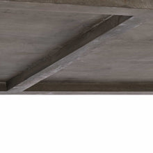 84X40 Grey Solid Wood Top And Base Dining Table