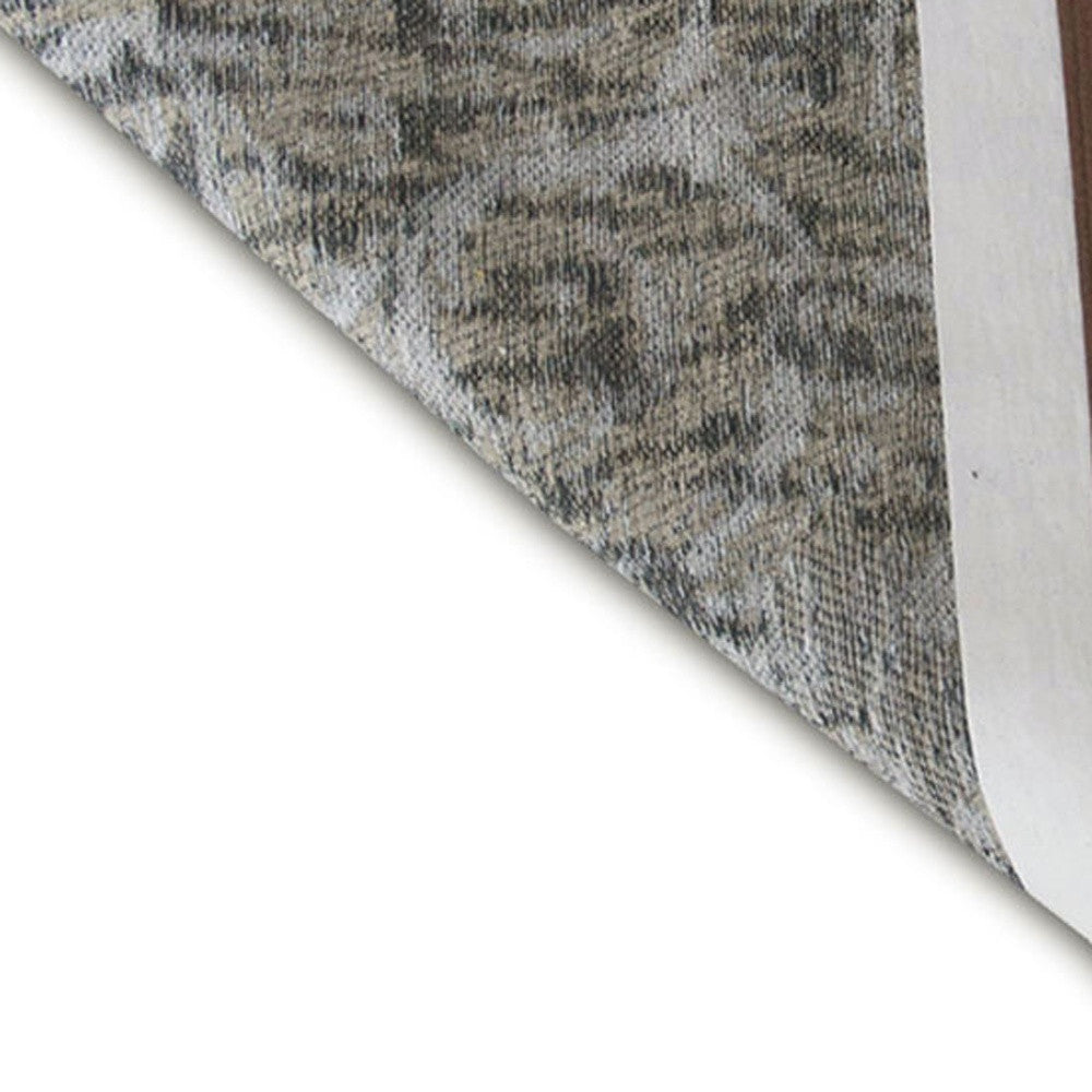 3' X 5' Black White And Grey Patchwork Design Area Rug