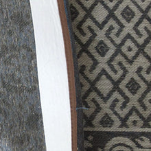 2.5' X 5' Blue Grey And Brown Patchwork Design Area Rug