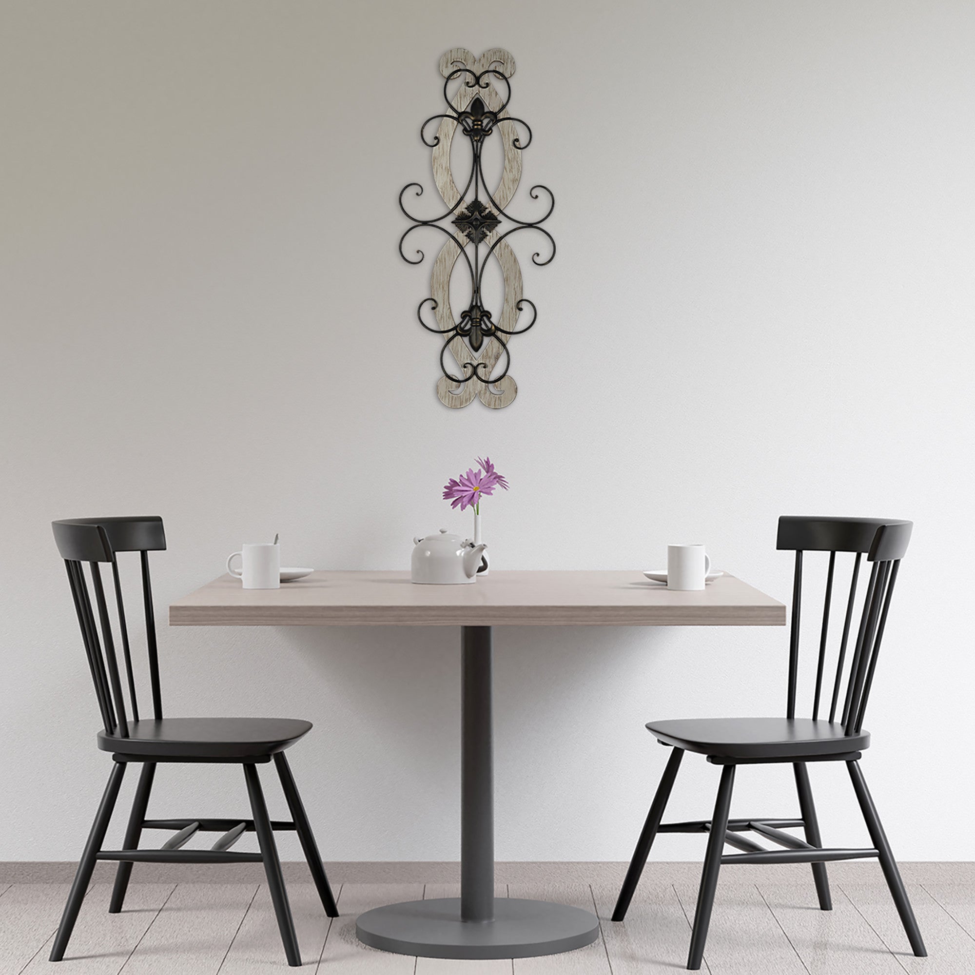 Fleur-De-Lis Spiral Wall Decor