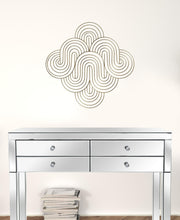 Golden Wave Pattern Wall Decor