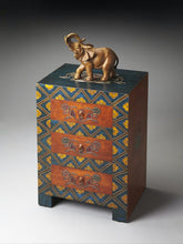 Stylish Hand Painted 3 Drawer Accent Cabinet