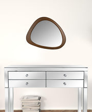 Asymmetrical Wooden Wall Mirror