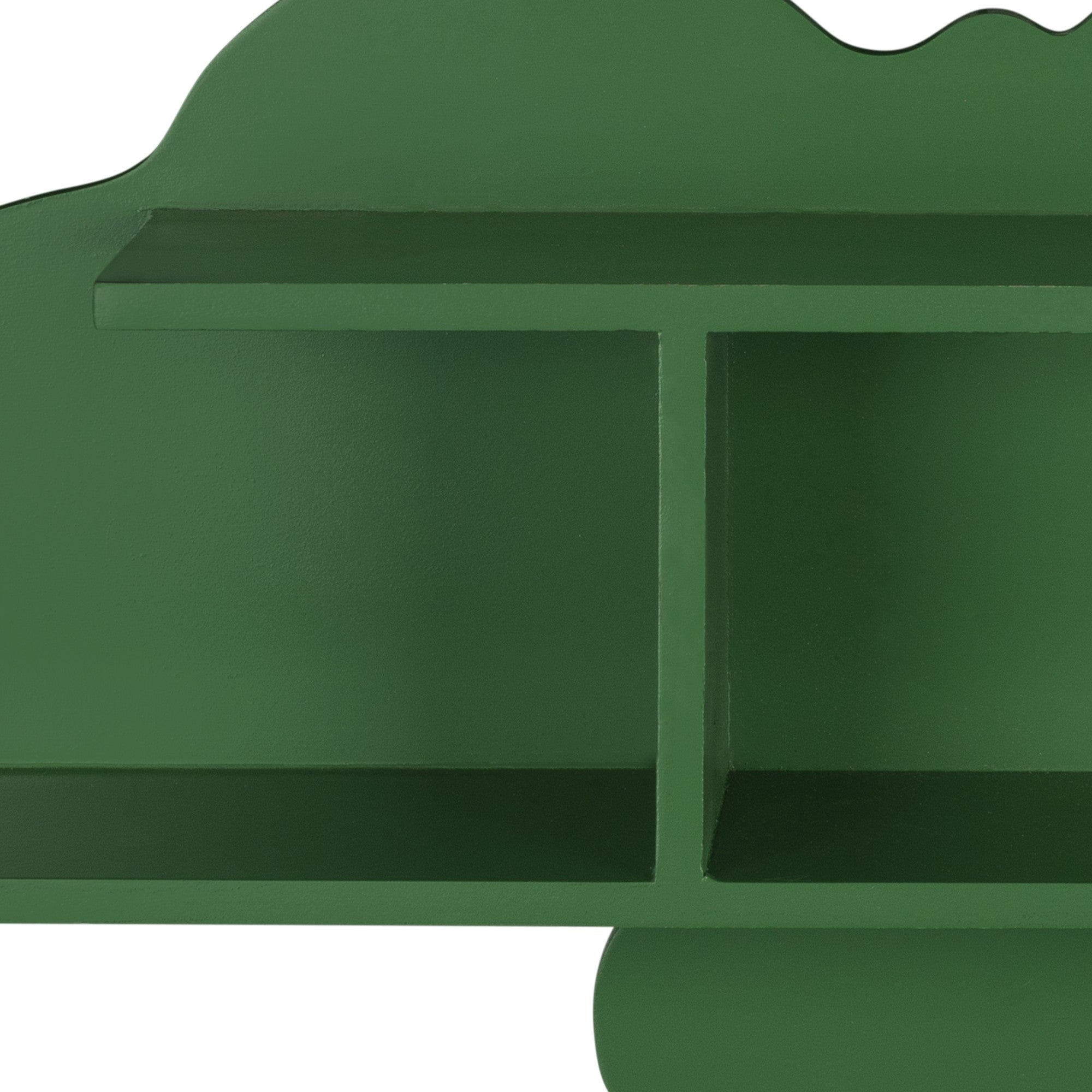 Green Alligator Modern Wall Shelf