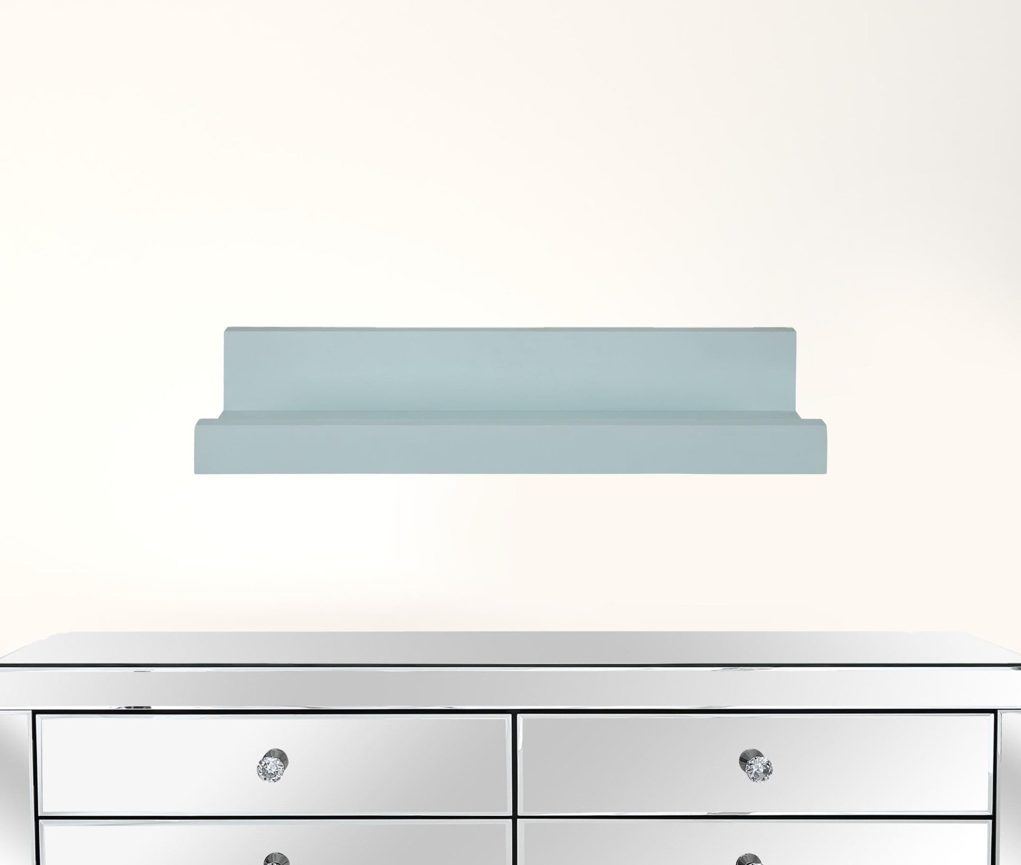 Pale Blue Floating Shelf