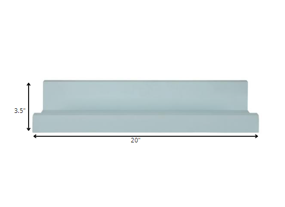 Pale Blue Floating Shelf