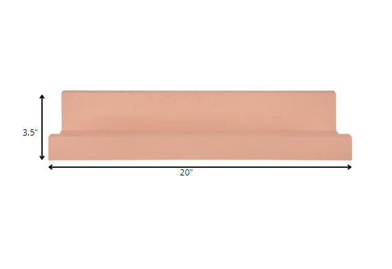 Estante flotante naranja pálido