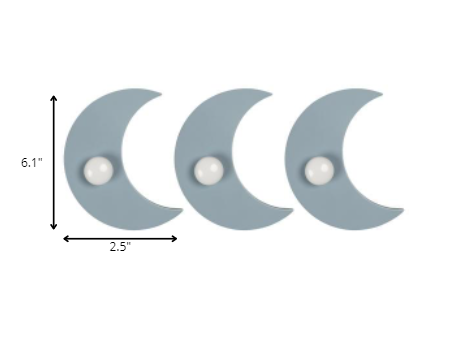 Set De 3 Ganchos Media Luna