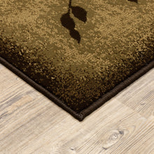 3'X8' Beige And Red Floral Runner Rug