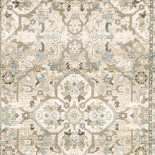 2'X3' Beige And Ivory Medallion Area Rug