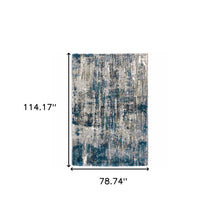 4'X6' Gray And Blue Gray Skies Area Rug