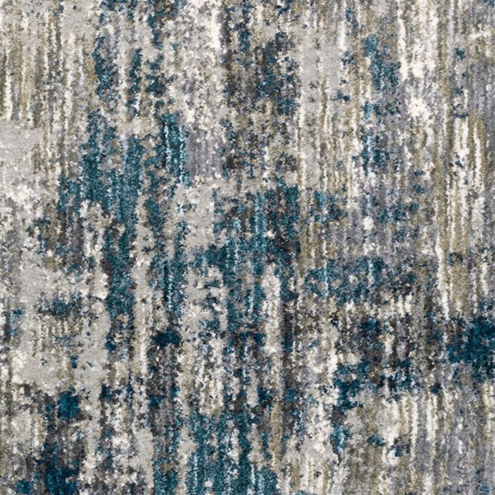 4'X6' Gray And Blue Gray Skies Area Rug