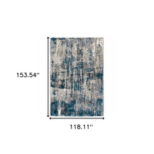 4'X6' Gray And Blue Gray Skies Area Rug