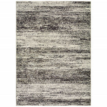 Ash And Slate Abstract Runner Rug - 2'x 8'