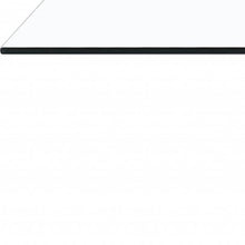 Mesa de centro ultramoderna de dos tonos en blanco y gris oscuro con tapa de cristal