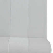 Set Of 4 White Two Tone Barstools With Silver Tone Metal Base