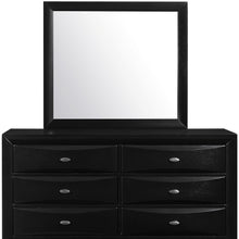 Black Mirror With Rectangular Sleek Wood Trim