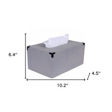 Rustic Gray Mango Wood Rectangular Tissue Holder