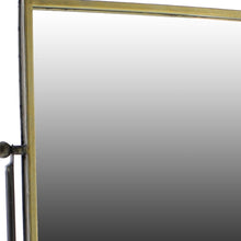 Rustic Goldtone Rectangular Vanity Mirror