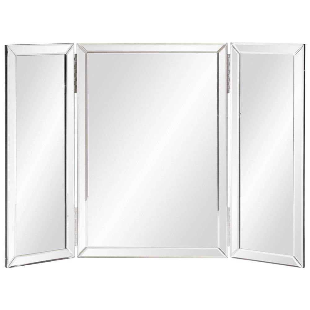 Three Part Hinged Vanity Tabletop Mirror
