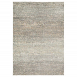 7' Gray Green Abstract Confetti Indoor Runner Rug