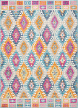 5’ X 7’ Multicolor Ogee Pattern Area Rug