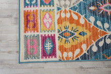 5’ X 7’ Multicolor Ogee Pattern Area Rug