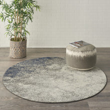 Charcoal And Ivory Abstract Area Rug - 4’ x 6’