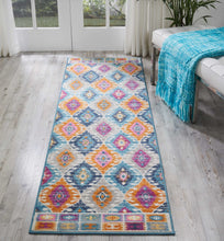 5’ X 7’ Multicolor Ogee Pattern Area Rug