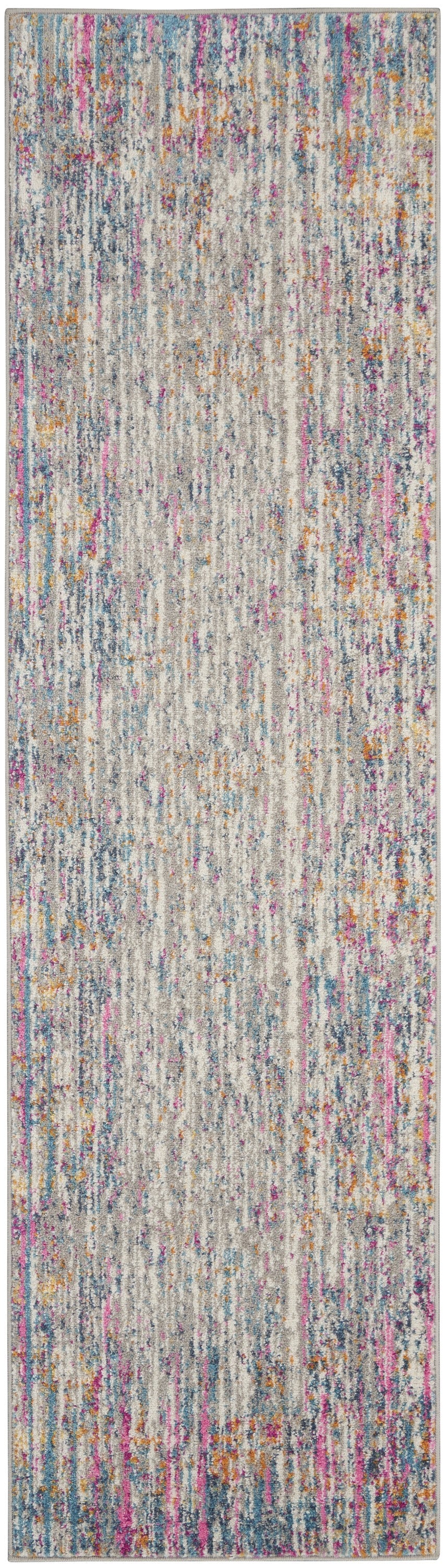 2’ X 3’ Ivory Abstract Striations Scatter Rug