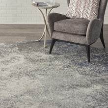 Charcoal And Ivory Abstract Area Rug - 4’ x 6’
