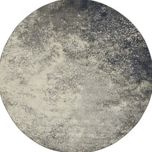 Charcoal And Ivory Abstract Area Rug - 4’ x 6’