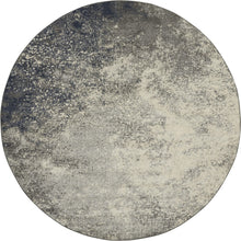 Charcoal And Ivory Abstract Area Rug - 4’ x 6’