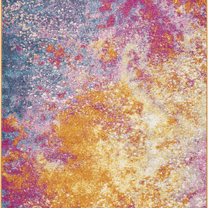 4’ X 6’ Abstract Brights Sunburst Area Rug