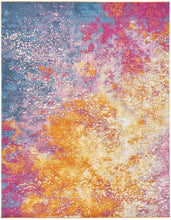 2’ X 10’ Abstract Brights Sunburst Runner Rug