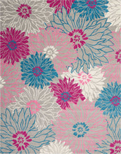 2’ X 6’ Gray And Pink Tropical Flower Runner Rug