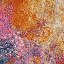 2’ X 10’ Abstract Brights Sunburst Runner Rug